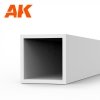 AK Interactive AK6548 SQUARE HOLLOW TUBE 4.00 X 350MM – STYRENE SQUARE HOLLOW TUBE – (3 UNITS)